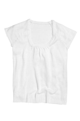 Джемпер ELLOS з коротким рукавом 40 білий -8554