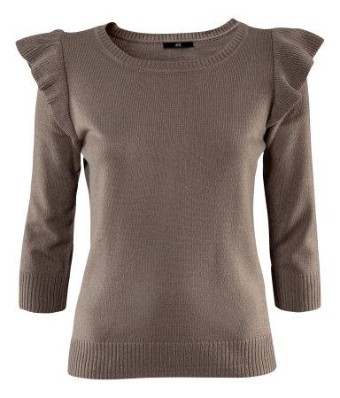 Світер H&M S коричневий (-0128)