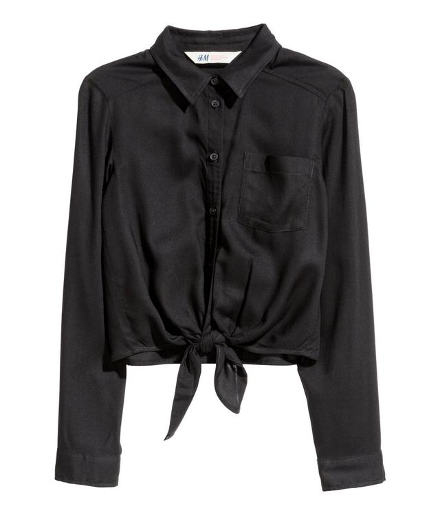 Блуза H&M 170 чорна -2657