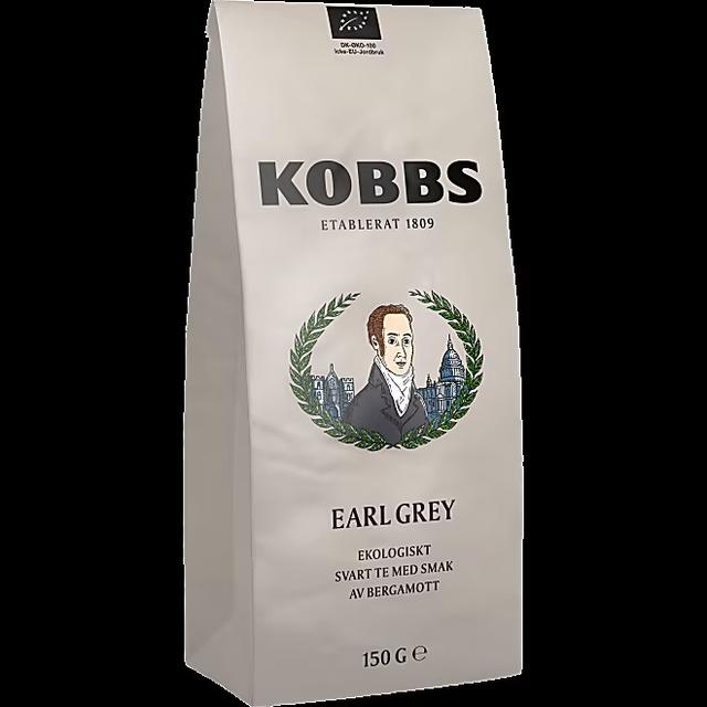 Органічний чорний чай зі смаком бергамота KOBBS, 150 г