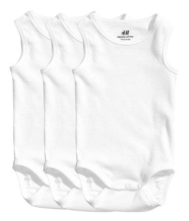 Боді Hennes&Mauritz 3 пари в упаковці 74 білий -2496