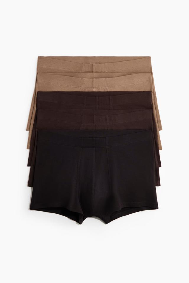 Труси чоловічі Hennes&Mauritz, беж/коричневі/чорні, 5 шт. в упаковці -L