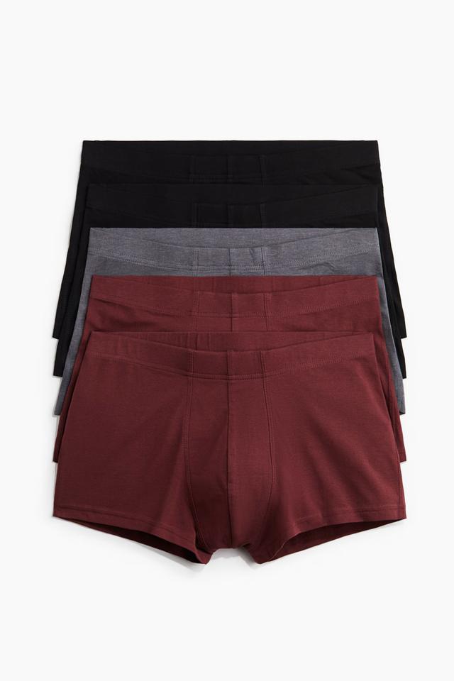 Труси чоловічі Hennes&Mauritz, бордо/сірі/чорні, 5 шт. в упаковці -L