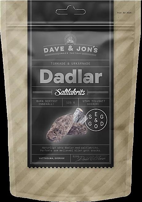 Фініки з ароматом соленої лакриці DAVE & JON'S 125 г