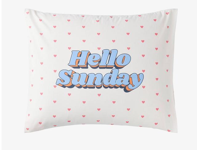 Наволочка Ellos Білий з принтом, 50x60 -01