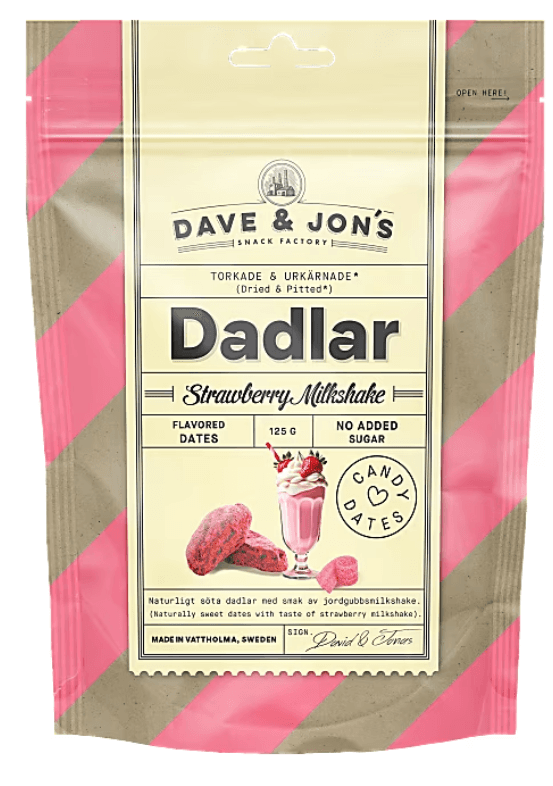 Фініки з ароматом полуниці та цикорію DAVE & JON'S 125 г