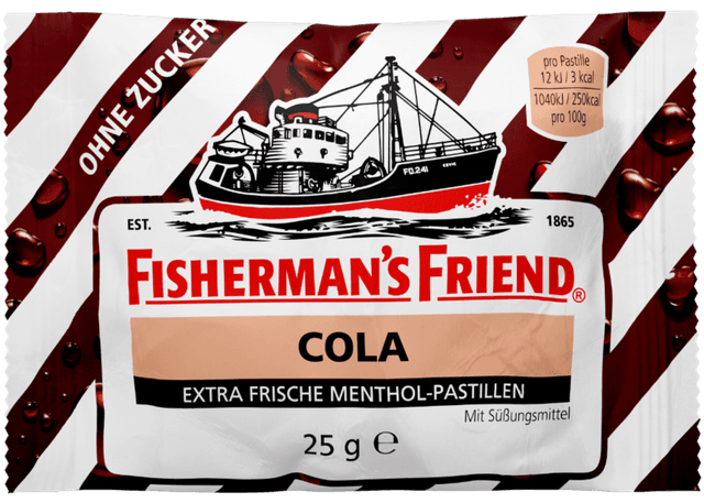 Льодяники з смаком коли  Fisherman's Friend, 25 г