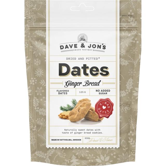 Фініки з ароматом імбирного печива DAVE & JON'S 125 г