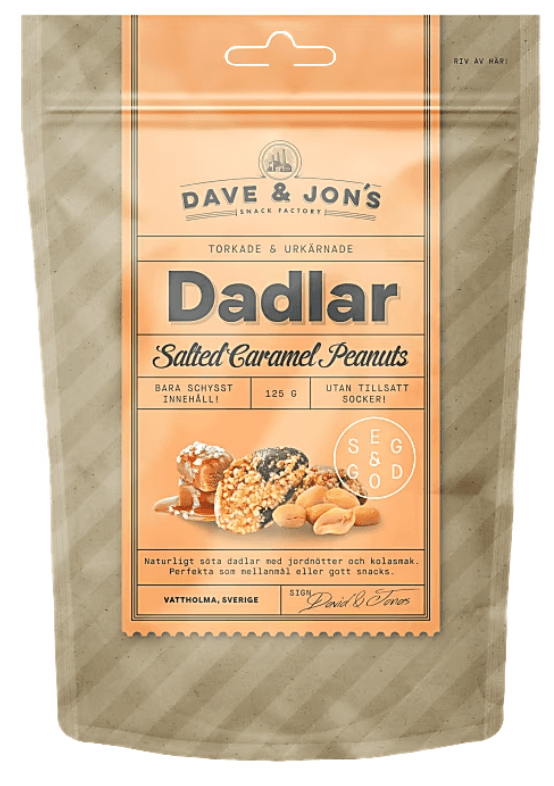 Фініки з ароматом карамелі DAVE & JON'S 125 г