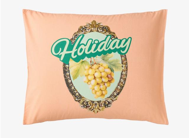 Наволочка Ellos Абрикосовий з принтом, 50x60 -04