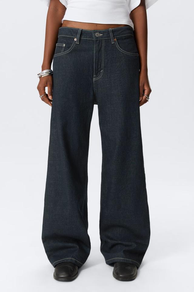 Джинси джоггери Hennes&Mauritz Missy Low Waist, темно-сині, 23/32 -23/32