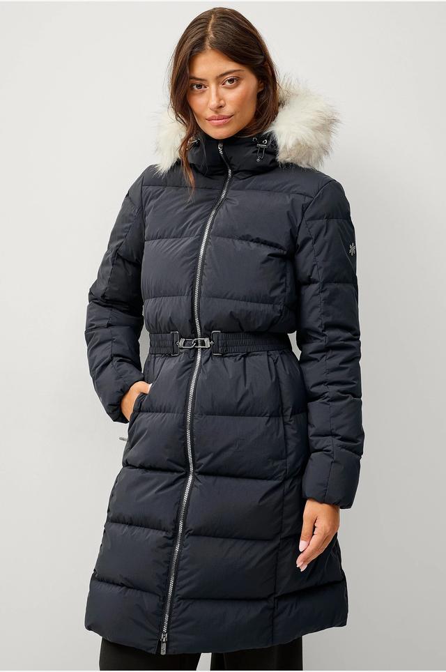 Пухове пальто Áhkká зимове чорне, 34 (-03-34)