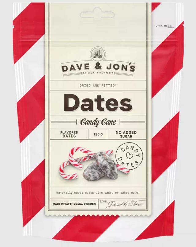 Фініки з смаком м'ятних цукерок DAVE & JON'S 125 г